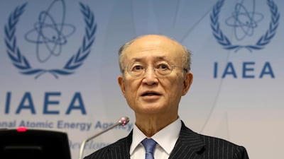 Mr Amano's sudden passing leaves the IAEA with a void amid increasing tensions with Iran, which has threatened to revive its nuclear programme. AP Photo