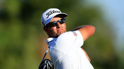 Australia’s Adam Scott during the final round of the WGC-Cadillac Championship. AFP