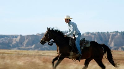 Brady Jandreau in a scene from The Rider, which film critics have declared the year's best film.