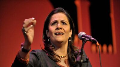 The classical Urdu performer Tina Sani. Courtesy Boulevard One