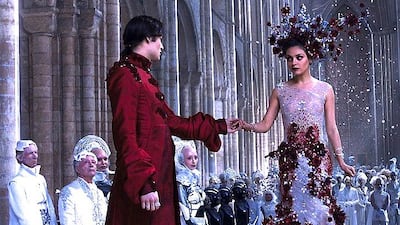 Mila Kunis in Jupiter Ascending,. Courtesy Michael Cinco