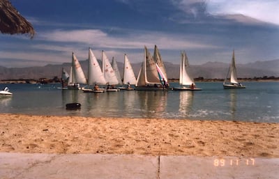 November, 1989. A Raksa race in the Maaridh harbour. Courtesy: Michelle Leboutte