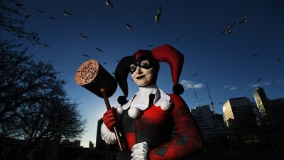 A cosplayer dresses up as Harley Quinn, a character that first appeared in 'Batman: The Animated Series' in 1992. EPA