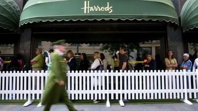 Damac’s display unit across from London’s Harrods department store is a replica of an apartment in the company’s upcoming tower. John Phillips / Getty Images
