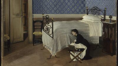 Italian artist Adriano Cecioni’s painting Interior with Figure is so crucial to one of the stories that it shares the title of the artwork. The tale is also one that blurs the line between fiction and reality. Getty Images