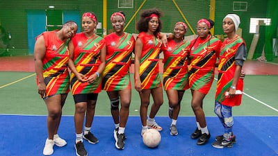 One of the women's netball teams during the Zimbabwean community's social and sports day in Dubai. All photos: Charlotte Mutusva / ZimFest