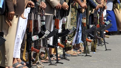 A woman was killed and 12 others were injured when Houthi fighters attacked a displacement camp EPA