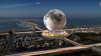 Architects have plotted the possible locations for the resort in the city, including on the site of the unfinished Dubai Pearl. Photo: Moon World Resorts