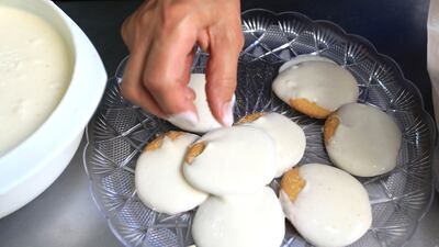 Anna prepares Cake "Cherepaha." Ravindranath K / The National