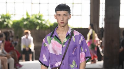 A look from the Valentino Collezione Milano show. Courtesy Valentino