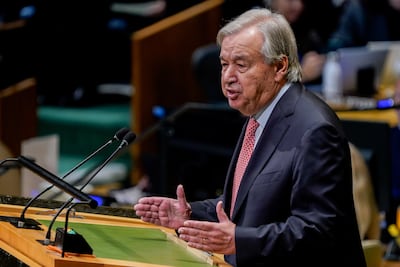 Antonio Guterres will step down at the end of this year. Bloomberg