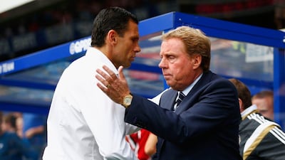 Gus Poyet, left, of Sunderland and Harry Redknapp, right, of QPR, were two of the Premier League managers on Monday to make moves to bolster their ranks at the close of the summer transfer window. Clive Rose / Getty Images