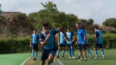 Ahmed El Yamani, a 15-year-old Lebanese midfielder living in Dubai, excelled for the duFC Elite Team, a side comprising 18 aspiring footballers from the Emirates, at a recent camp in Marbella that ran from July 15 to August 1. Courtesy of Inspiratus