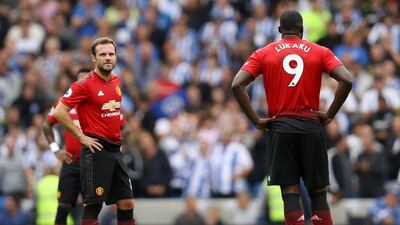 Juan Mata and Romelu Lukaku. Getty