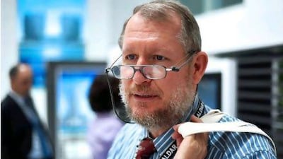 Phillip Johnson at Cityscape Abu Dhabi yesterday.