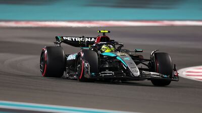 Mercedes driver Lewis Hamilton will start in 18th. Chris Whiteoak / The National