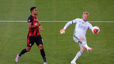 LEICESTER RATINGS: Kasper Schmeichel - 6: Goalkeeper got too cocky with his kicking and it was his mistake that allowed Bournemouth back into the game. EPA