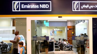 Emirates NBD on Monday reported a 24 per cent decline in its first quarter net income. Pawan Singh / The National