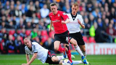 Right midfield: Craig Noone, Cardiff City. Preferred to Wilfried Zaha, he showed why with some superb crossing in the crucial 3-1 win over Fulham. Stu Forster / Getty Images