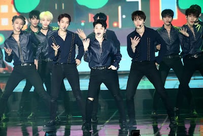 K-pop band Seventeen is coming to Dubai for the Korean Brand and Content Expo. Held at the Dubai World Trade Centre on Thursday, October 17. Getty Images