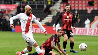 Southampton's Nathan Redmond makes it 2-0. AFP