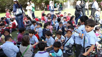 Students from Tawam Private school Al Ain were invited to join the celebrations. They learnt about Lady’s life story.