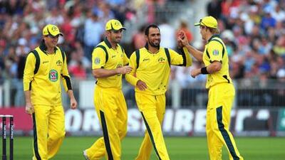 Fawad Ahmed, who took three England wickets for 25 runs in the final Twenty20, is considered a huge prospect for the future. Stu Forster / Getty Images