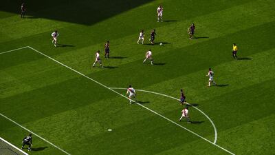 A general view of the action during the La Liga match between Barcelona and Rayo Vallecano at the Camp Nou on Sunday. David Ramos / Getty Images