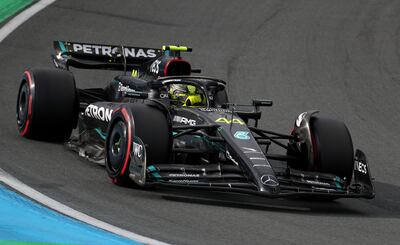 Mercedes' Lewis Hamilton could only finish sixth at the 2023 Dutch Grand Prix. Getty