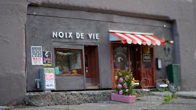 A mini restaurant and deli shop for mice is seen in central Malmo, Sweden, on December 9, 2016. AFP