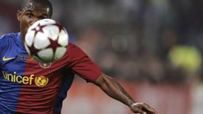 Samuel Eto'o has offers from both Barcelona and Manchester City.