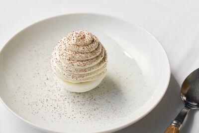 An Easter egg dessert at LPM Restaurant & Bar