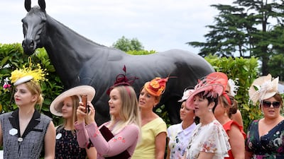 Racegoers during ladies day. Reuters