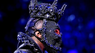 Deontay Wilder enters the ring prior to the Heavyweight bout wearing a design by Cosmo & Donato. AFP