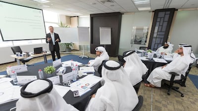 The Mohammed bin Rashid School of Government has opted for an experience-based approach to learning. Antonie Robertson/The National