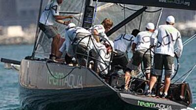 Team Aqua ended day two of the Sea Dubai RC44 Gold Cup on minus one point.