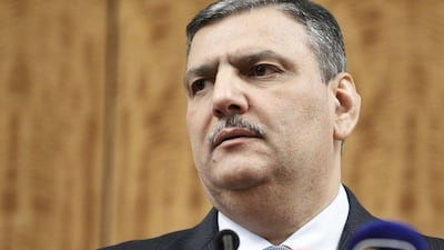 A statement from Riad Hijab, pictured here on February 3, 2016, did not say why he was quitting the Saudi-backed High Negotiations Committee, which includes both political and armed anti-government groups and has represented the Syrian opposition in peace talks. Pierre Albouy / Reuters