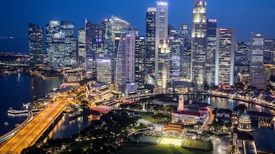 Sheikh Mohamed bin Zayed is visiting Singapore this week, with the UAE sharing a lot of similarities with the island city state. Getty