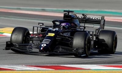 Renault's Daniel Ricciardo during pre-season testing in Barcelona. Reuters