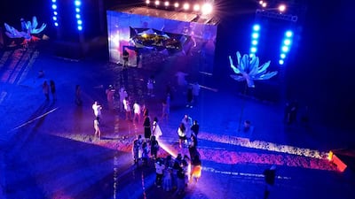 People attend a party in the Saudi Red Sea resort of Jeddah.