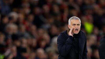 Manchester United manager Jose Mourinho clearly expects more from his players. AP Photo