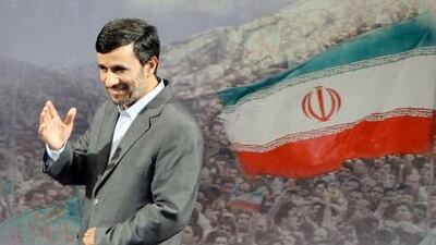 Mahmoud Ahmadinejad says Iran will respond with force to protect 'its interests' but the country wishes to cooperate with its Arab neighbours.