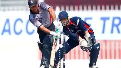 Saqib Ali, in action for the UAE this month, will once again play for the Kannur Veerans. Jake Badger / The National