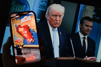 The anti-US videos created by Explosive Media have received a great deal of shares and engagement, particularly amid the war with Iran. AFP