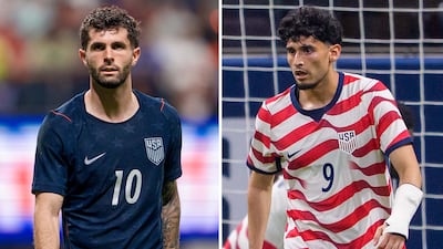 Christian Pulisic, left, and Ricardo Pepi of the United States. Photos: Getty Images