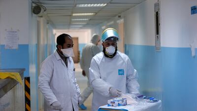 A ward reserved for Covid-19 patients in Amman. Reuters
