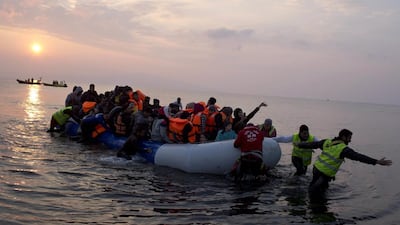European police said people smugglers had become increasingly professional to maximise their profits. Petros Giannakouris / AP Photo