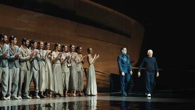 The designer made an appearance at the launch