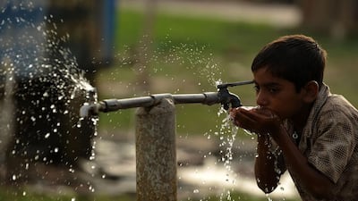 Millions will get secure and safe water supplies, thanks to a UAE charity. Photo: AFP / Diptendu Dutta