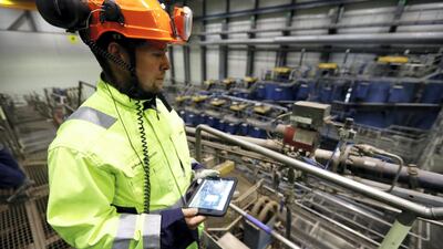 Sensors linked to robotic equipment in Boliden’s Garpenberg zinc mine – which has been in operation since the 13th century – feed data to operators above ground as screens blink and flash in a nearby control room. Ints Kalnins/Reuters